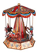 Horse Carousel<br>Josef Wagner Tin Replica